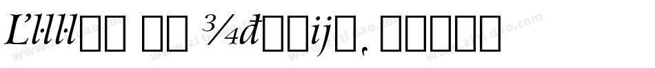 Arrus BT Italic字体转换